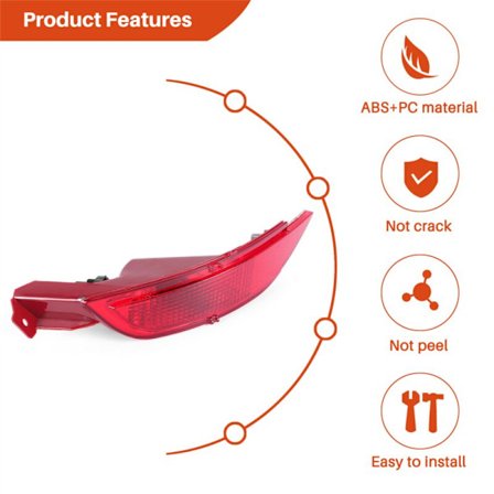 Venstre baklykt for støtfanger til Ford Fiesta Mk7 2008-2012