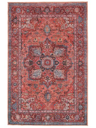 Alfombras Cocina Georgia Oriental 120X180 Algodón Rojo/Azul