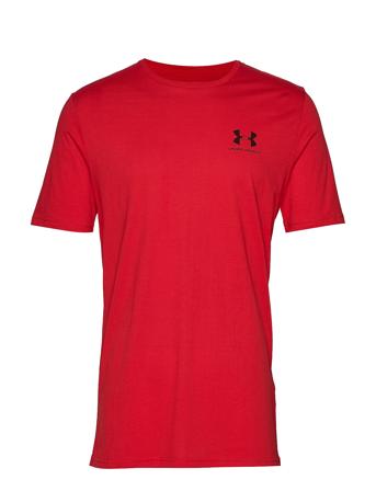 Ua Sportstyle Lc Ss T-shirt Rød Under Armour
