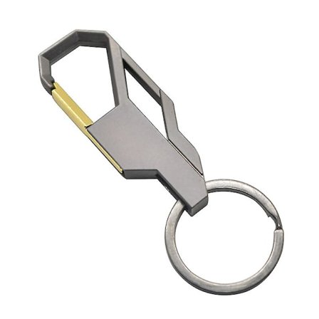 2-pack metallnyckelringar - Carabiner Clip Bilnyckelringar med vridbara clips för män kvinnor (d-4) - stock