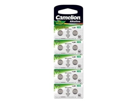 Camelion AG5 / 309 / 393 / LR48 Knapcellebatteri 10-pak