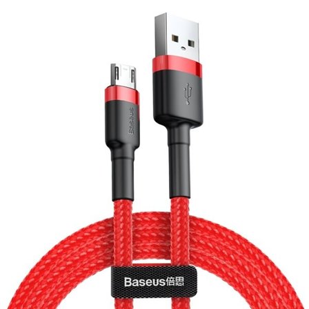 Baseus Cafule-kaapeli CAMKLF-C09 USB-A / micro USB 1,5A 2 m - punainen - punainen