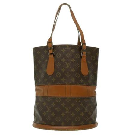 Louis Vuitton Vintage, Pre-owned Canvas Shoulder Bags Bruin, Dames, Maat:ONE Size