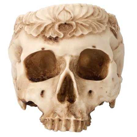 Kraniet Blomsterpotte Planter Resin Kunsthåndværk Personlige Hjemmeindretning Bar Ornamenter