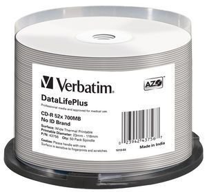 Verbatim DataLifePlus Professional - CD-R x 50 - 700 MB - lagringsmedier