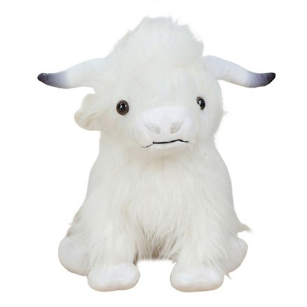 Adoptera en Highland Cow Plysch, Söt Highland Cow Fluffig Mjukt Gosedjur Leksak Födelsedagspresent för Barn