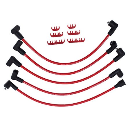 4 Cylinders Motor Tændingskabler Med 90 Graders Bøjning Langtidsholdbar Tændingsledning for Bedste Klassiske Bilkompatibilitet