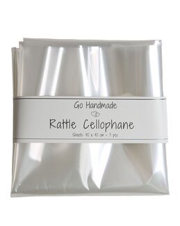 Cellofan 3 ark - 40x40 cm - Go Handmade