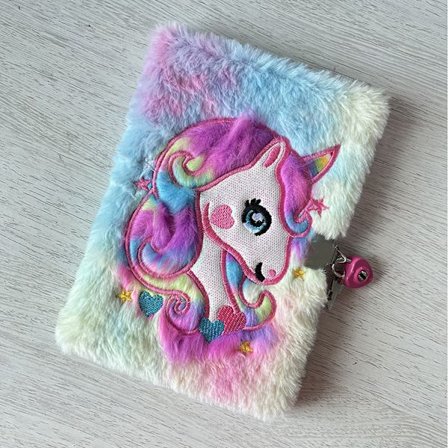 Tie dyed Peach Heart Lock, Diary Girl, Unicorn Gift Christmas och födelsedag