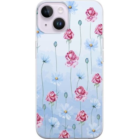 Kompatibel Mobilcover til Apple iPhone 15 Plus Petal Reverie Sky Blue