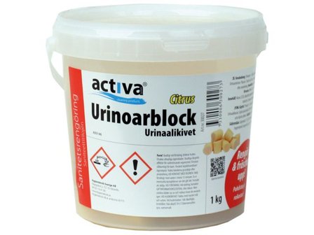 Activa Urinoarblock Citron (ca 50st) 1kg - Lyreco - Städ och hygien - Luktförbättrare - Doftblock och plattor