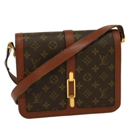 Louis Vuitton Vintage, Brown Canvas Louis Vuitton Shoulder Bags Bruin, Dames, Maat:ONE Size