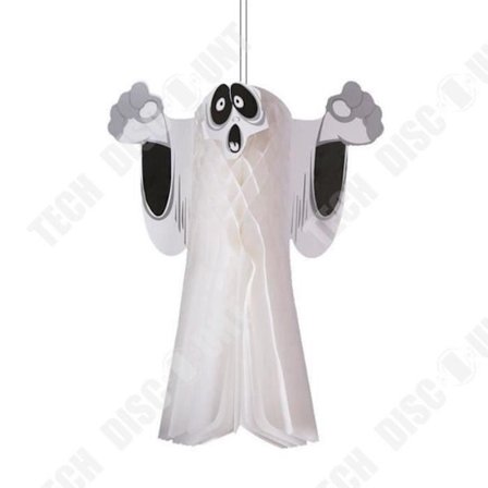 Halloween Ornament - TD - Pappersspöke - Hängande Dekoration - 80g - Inomhus