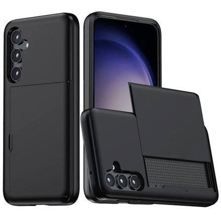 Samsung Galaxy S25 Plus Case with Card Holder - Black