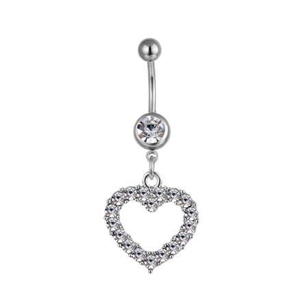 Navelpiercing med ring, mageknapp