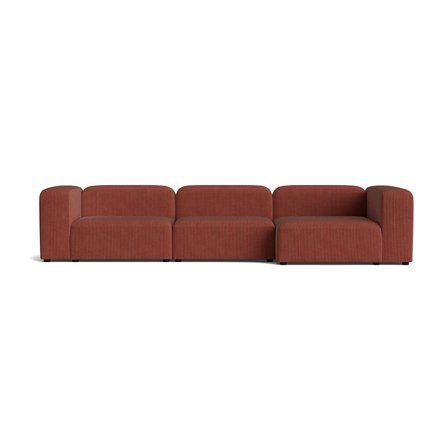 Milo XL chaiselong sofa, højrevendt | 360cm - Lincoln Kobber - 360x130x72 - Sofa, chaiselong