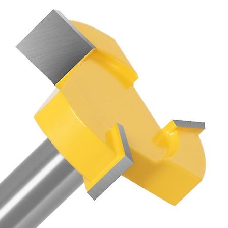 Spoilboard-overfladerutebits 1/2 tommer skaft 3-vinger pladeudjævningsfræserbit planfræser træfræser planhøvl træbearbejdningsværktøj