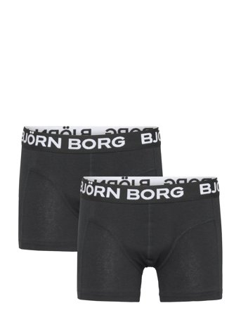 Björn Borg Cotton Stretch Boxer 2P - Black - 146-152