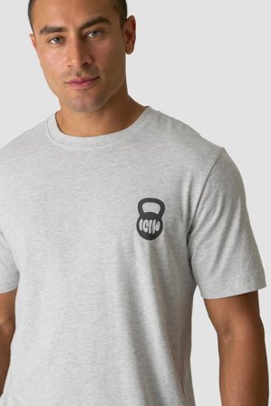 ICANIWILL - Everyday Cotton T-shirt Light Grey Melange - Herren - ICIW