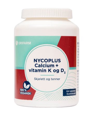 Nycoplus Calcium med K- og D3-vitamin tabletter 100 stk