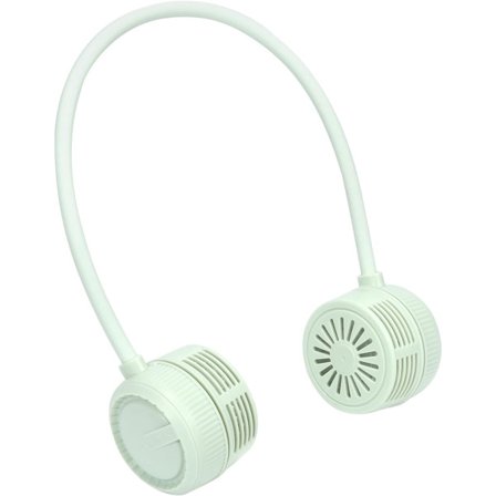 Nakkefifte, Minififte, Bærbar vifte, Tre hastigheter, Oppladbart 1000 mAh batteri, Unisex, 360° roterbart luftuttak, Grønn