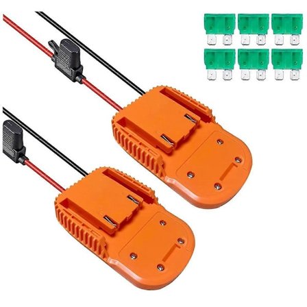 2 STK Power Wheels Adapter til Ridgid AEG 18V Hyper Batteridock Strømstik til DIY Rc Legetøjsbil Lastbil A