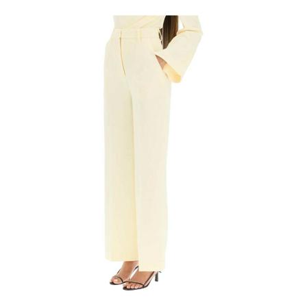 Nanushka lanai boucle crepe Bukser Gul, Dame Chinos
