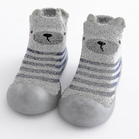 Baby Småbarn Barn Anti-Skli Krype Sokker Sko Fortykke