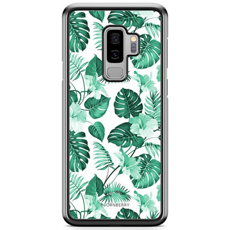 Bjornberry Skal Samsung Galaxy S9 Plus - Blommor Turkos