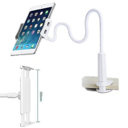 phone Holder Adjustable Flexible Long Arm(white)