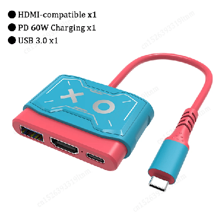 TV-dockingstation til Nintendo Switch USB Type C til 4K HDMI-kompatibel konverteringsadapter PD-opladning USB C HUB Dock Station