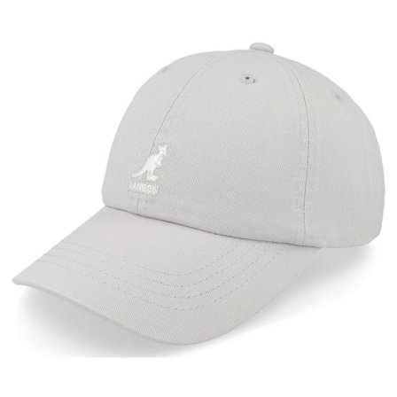 Kangol - Grå unconstructed Keps - Washed Baseball Moonstruck Dad Cap @ Hatstore