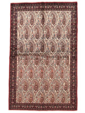 Oriental Afshar Shahre Babak Rug 146X235 Dark Red/Brown Wool, Persia