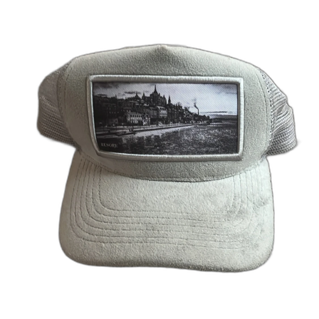 Grå keps från Resore med fototryck