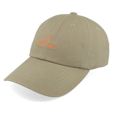 Brixton - Groen unconstructed Cap - Alpha Cap Olive Surplus Dad Cap @ Hatstore