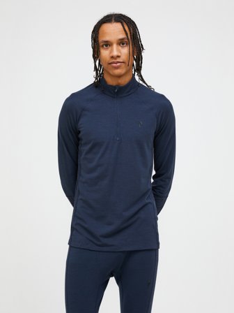 Peak Performance - Magic Half Zip Wool-blend Baselayer Men