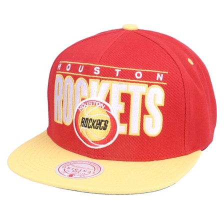Mitchell & Ness - Rojo snapback Gorra - Houston Rockets Billboard Classic Hwc Red/Gold Snapback @ Hatstore