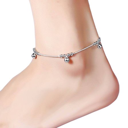 Silverpläterad fot kedja fotlänk armband