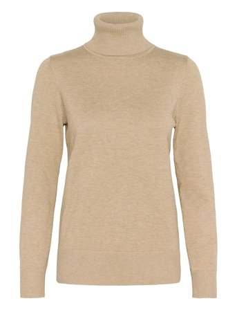 J2046, Milasz Rollneck Pullover Beige Saint Tropez