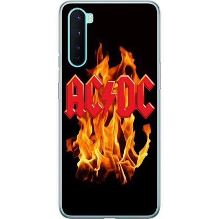 Kompatibelt Mobildeksel til OnePlus Nord AC DC Elektrisk Rockeband Musikk