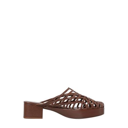 By FAR Norman Skor Grained Leather brun, Dam Flip-flops, Dam, Storlek: 40 EU