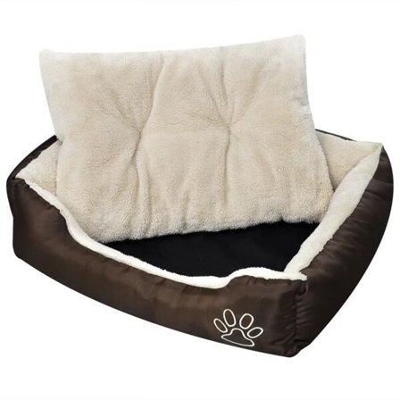 vidaXL Hundeseng Brun og Beige XXL[GKS] Brun brun