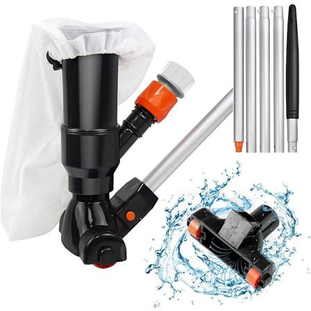 Poolrengörare, pool dammsugarborsthuvuden, dammsugartillbehör med borstar och slanganslutningar, spafontäner