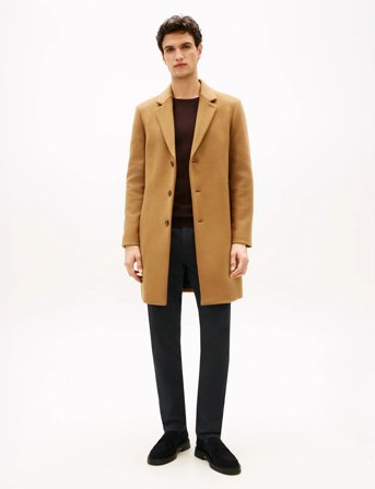 Tommy Hilfiger Dc Wool Mix Coat - Beige - M