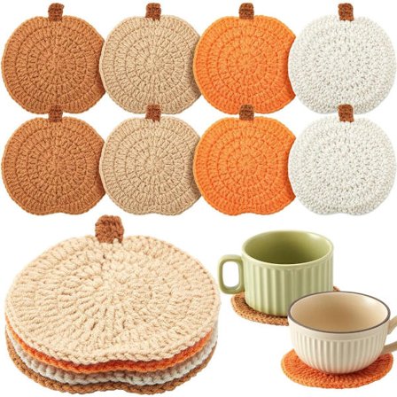 Sett med 8 brikker - Gresskarbrikkesett - Brikkesett - Termisk isolasjon - Ikke