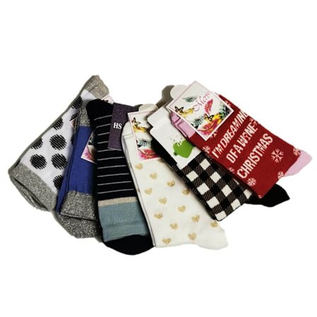 6 Par Dam Strumpor-Socks Storlek 35-38