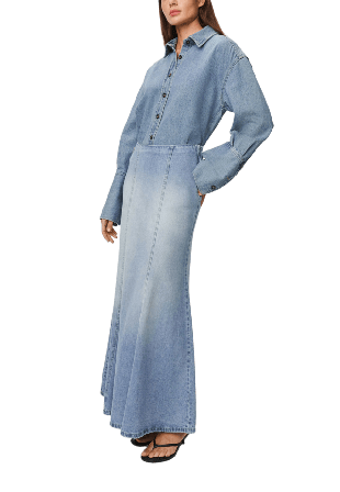 Lois Jeans Rohan maxi skirt Kjolar Dam Blå XS