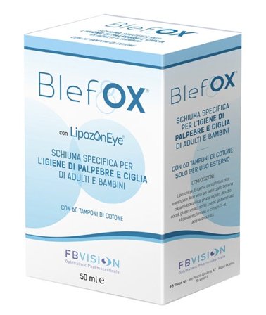 BlefOX Schiuma Per Igiene Palpebre E Ciglia 50ml + 60 Dischetti
