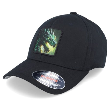 Iconic - Noir flexfit Casquette - Green Dragon Flexfit @ Hatstore