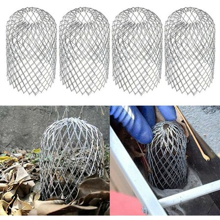 6 stk. aluminiums tagrenderfiltre tagrenderbeskyttelse tagrenderbeskyttelse metal tagrenderbeskyttelse bladsikring til hus, tagudhæng, grøft, kloak